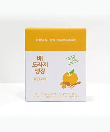 Pear & Balloon Flower & Ginger Drink Stick | 배 도라지 생강 스틱 (가래 기침 해소 천식)
